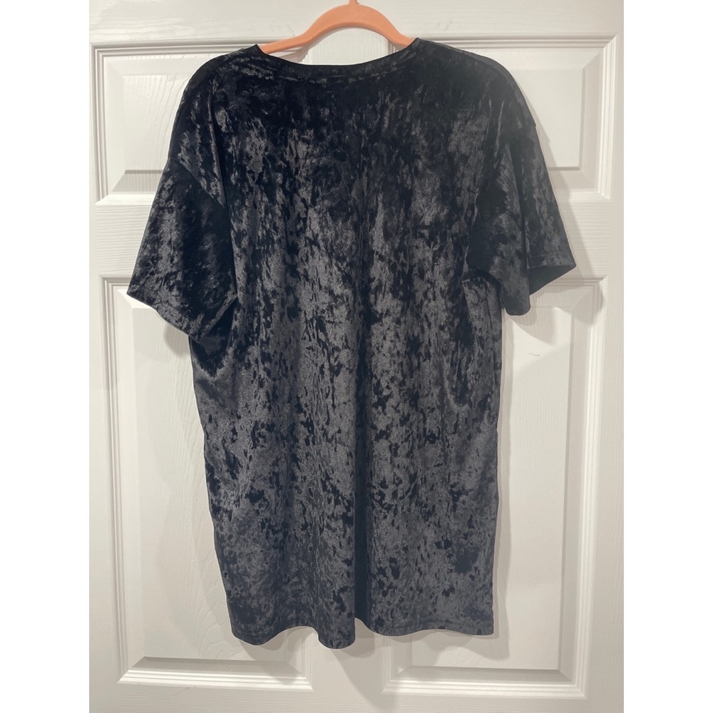 Velvet T-Shirt Dress - Picture 2 of 4